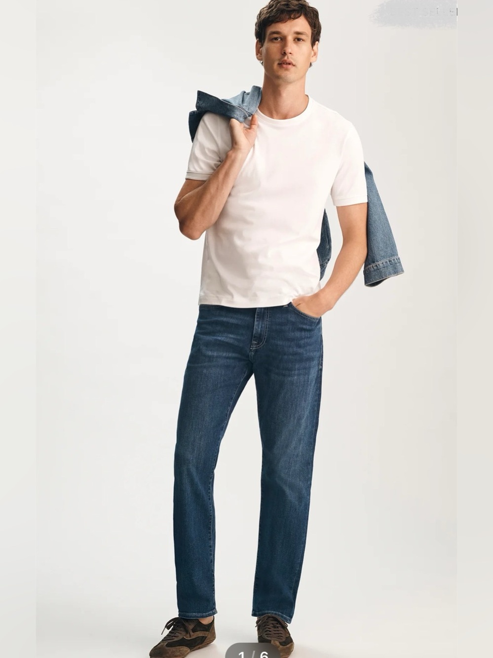 NWT Mavi Zach Straight leg Jeans Regular Rise/Mid Brushed Nashville Size W34/L30